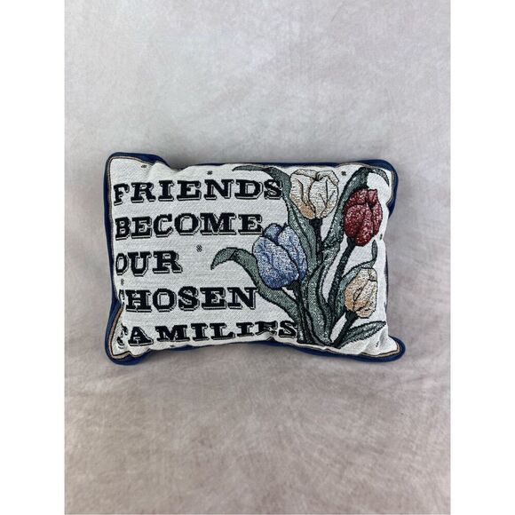 Vintage Embroidered Flower Pillow - Picture 1 of 4